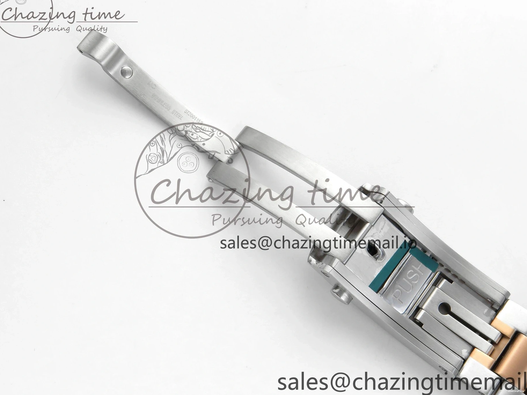 0328 Planet Ocean 600M Chrono SS VRF 1:1 Best Edition Black Bezel Blue Dial on RG SS Bracelet A Affordable 7648